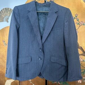 Jos a Bank Blue Pinstripe Blazer 100% wool